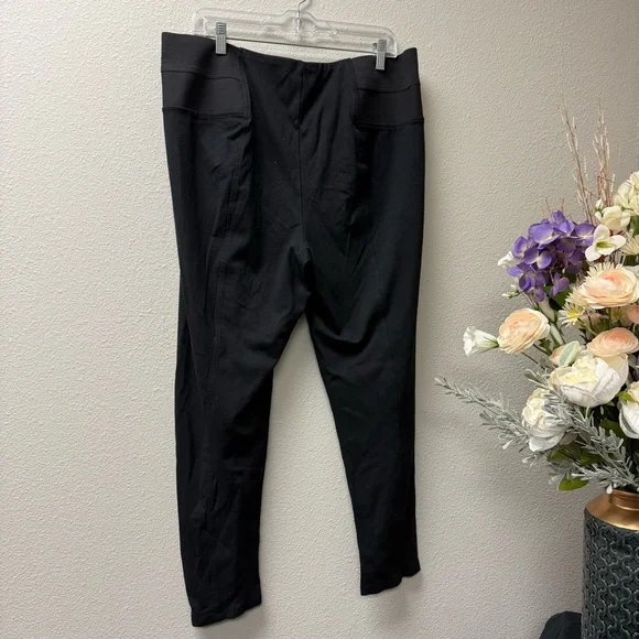 Cato Plus Size Black Stretch Pull-On Pants High Waist Slim Fit Work Casual 22W - Picture 3 of 6